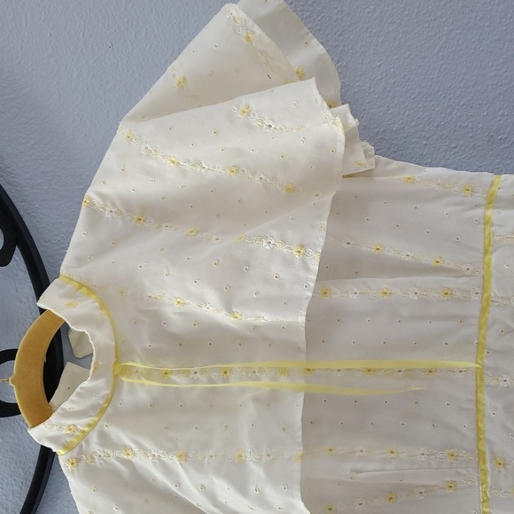 Vintage 1960 Eyelet Handmade Dress - Picture 4 of 11